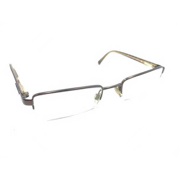 Burberry B 1012 1012 Brown Half Rim Eyeglasses Frames 50-19 135 Italy Designer - Picture 1 of 12